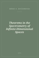 Portada de Theorems in the Spectrometry of Infinite-Dimensional Spaces