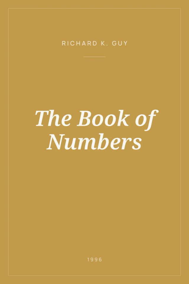 Portada de The Book of Numbers