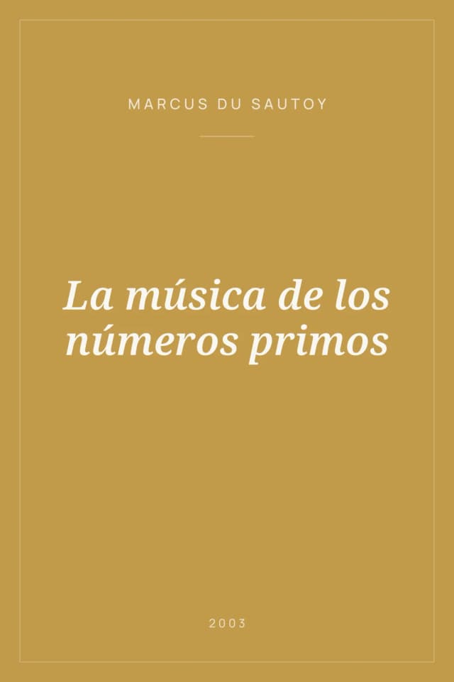 Portada de La música de los números primos