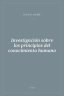 Portada de Investigación sobre los principios del conocimiento humano