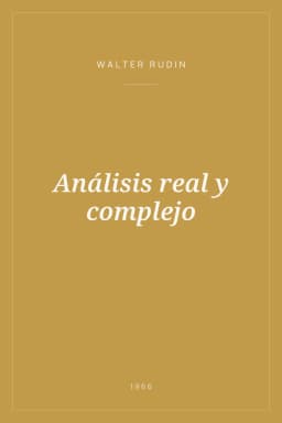 Portada de Análisis real y complejo