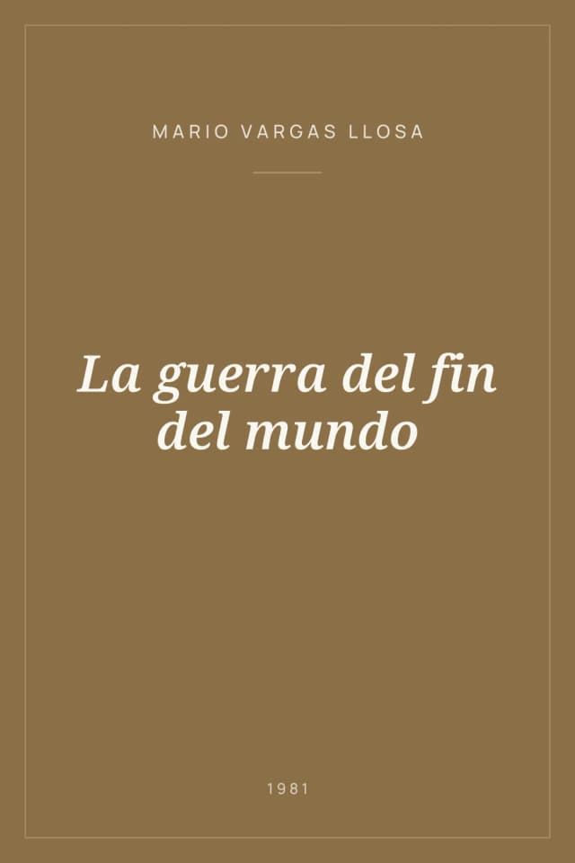 Portada de La guerra del fin del mundo
