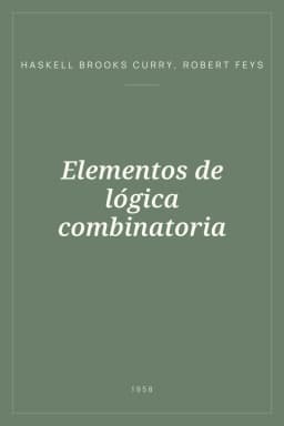 Portada de Elementos de lógica combinatoria