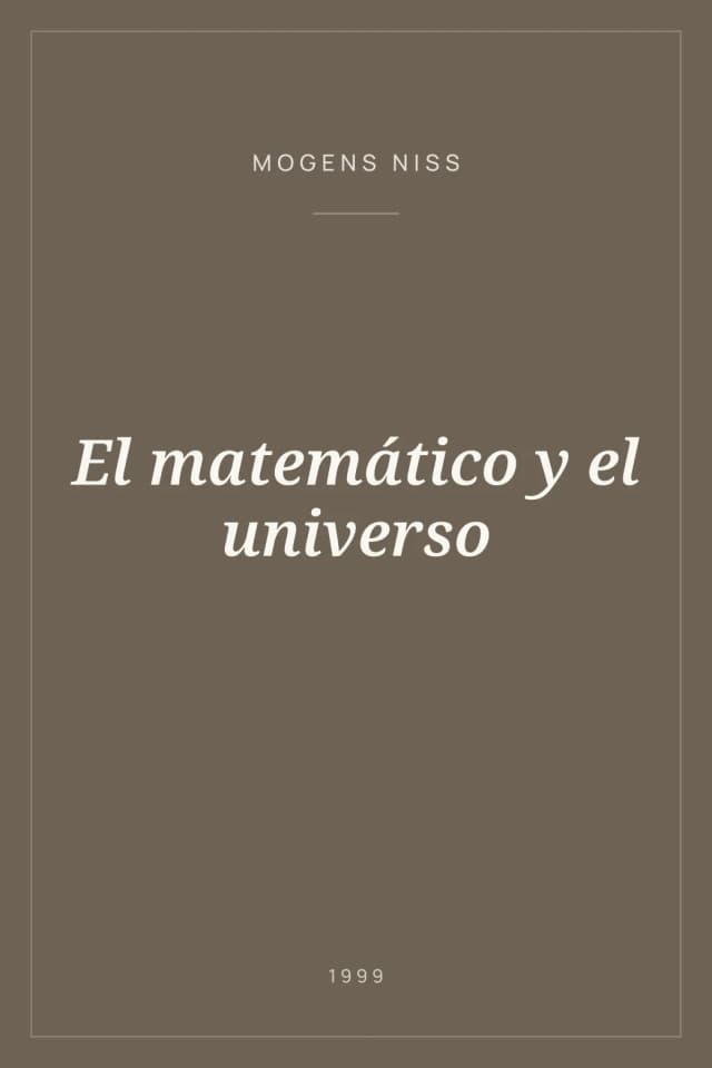 Portada de El matemático y el universo