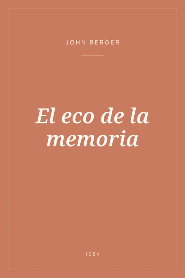 Portada de El eco de la memoria