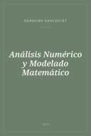 Portada de Análisis Numérico y Modelado Matemático