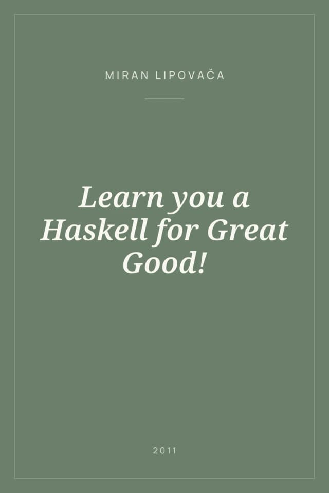 Portada de Learn you a Haskell for Great Good!