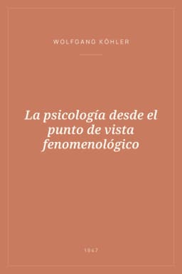 Portada de La psicología desde el punto de vista fenomenológico