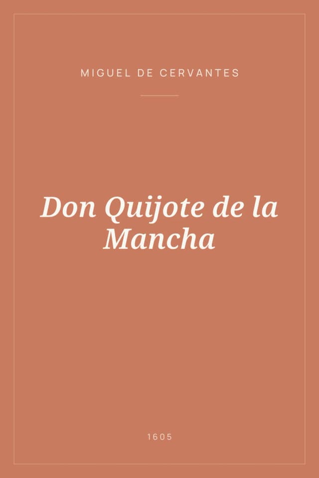 Portada de Don Quijote de la Mancha