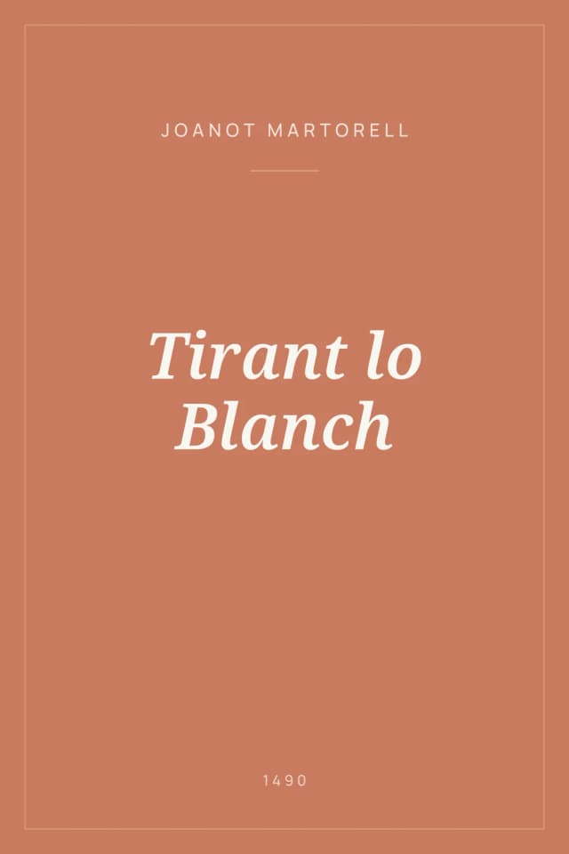 Portada de Tirant lo Blanch