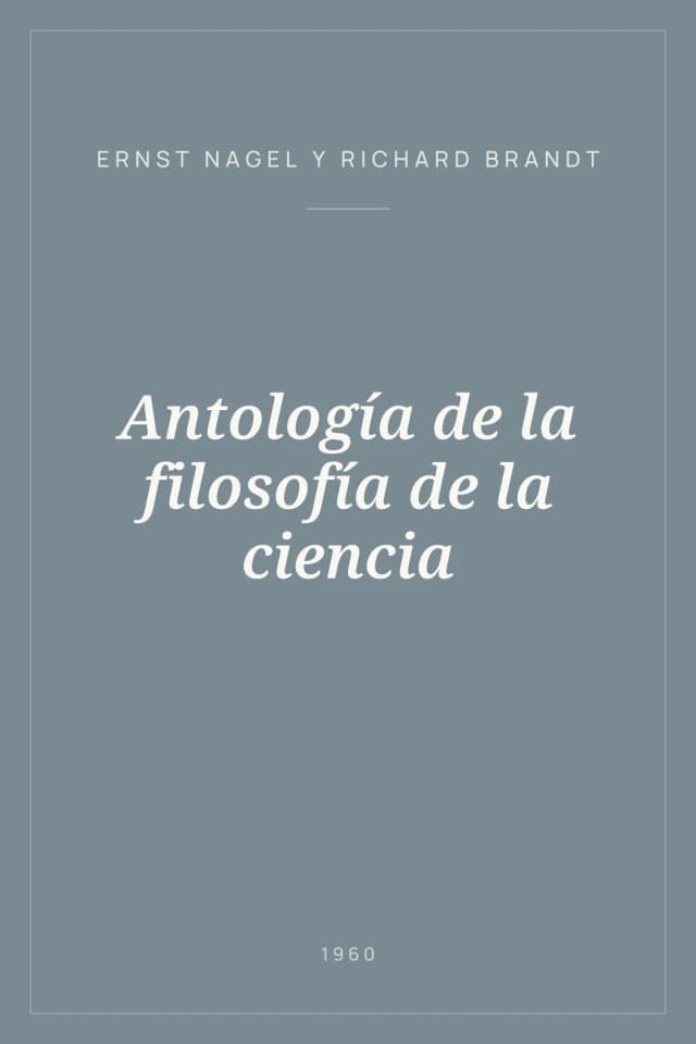 Portada de Antología de la filosofía de la ciencia