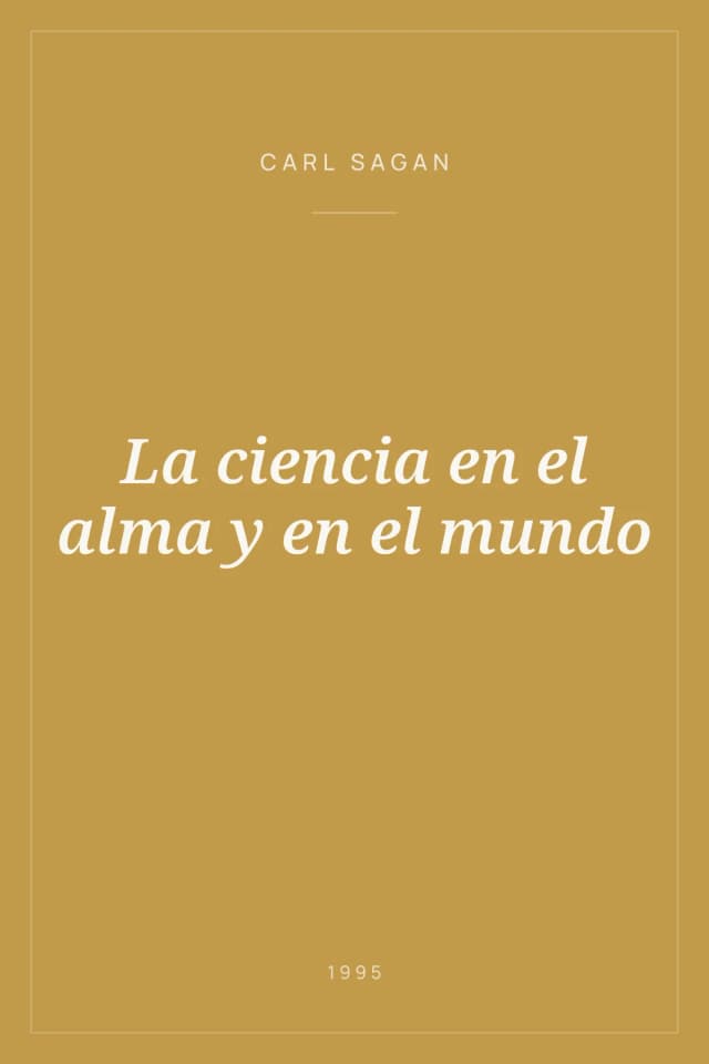 Portada de La ciencia en el alma y en el mundo