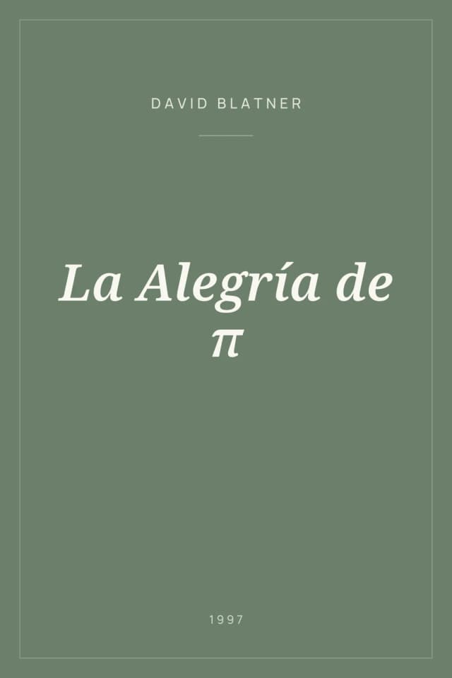 Portada de La Alegría de π