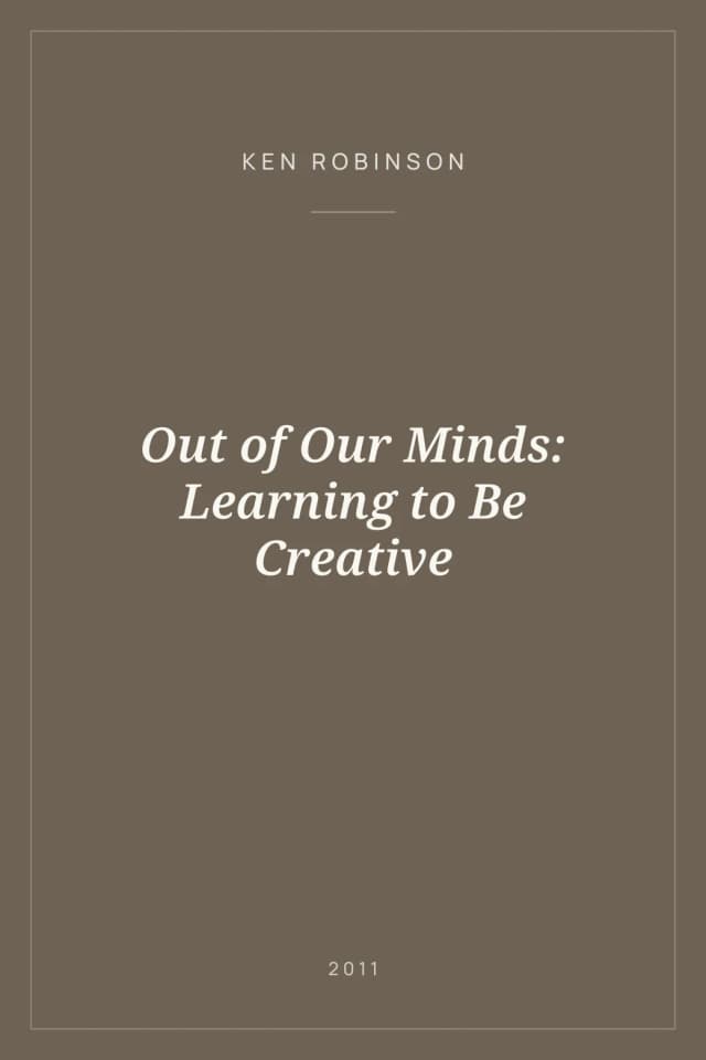 Portada de Out of Our Minds: Learning to Be Creative
