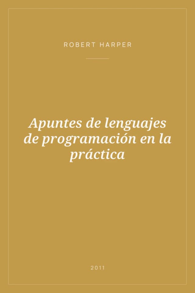 Portada de Apuntes de lenguajes de programación en la práctica