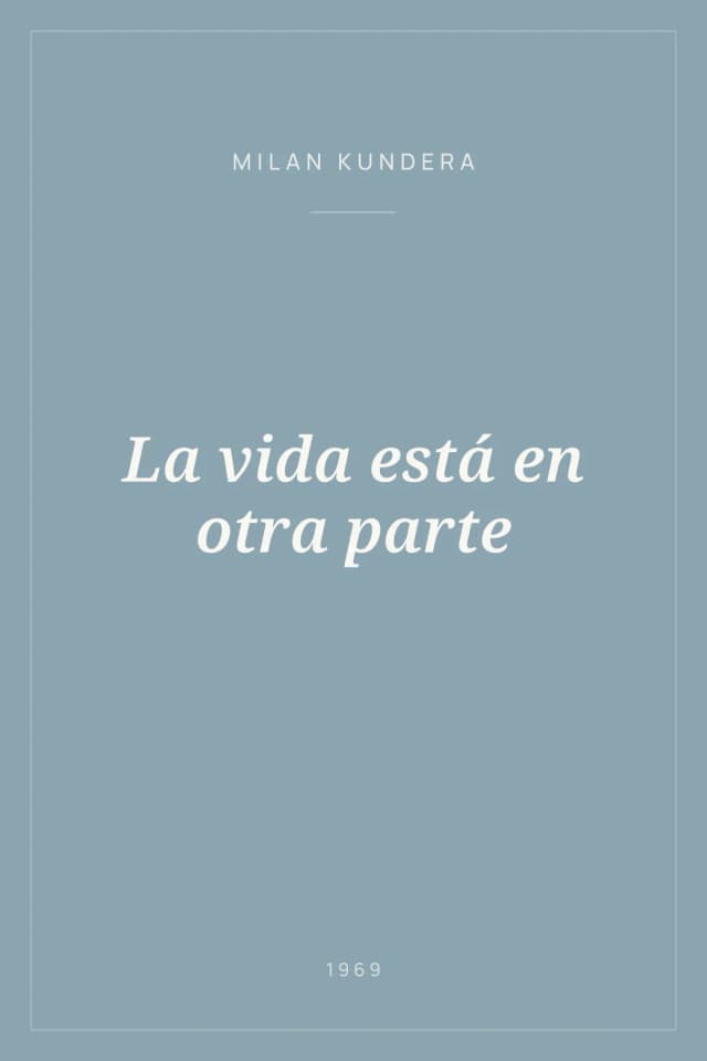 Portada de La vida está en otra parte