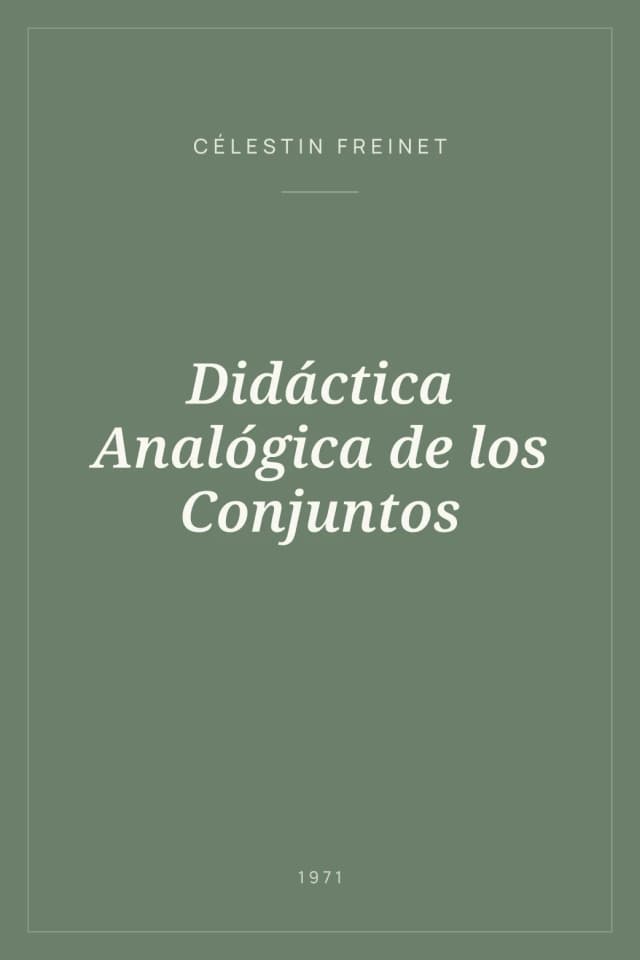 Portada de Didáctica Analógica de los Conjuntos