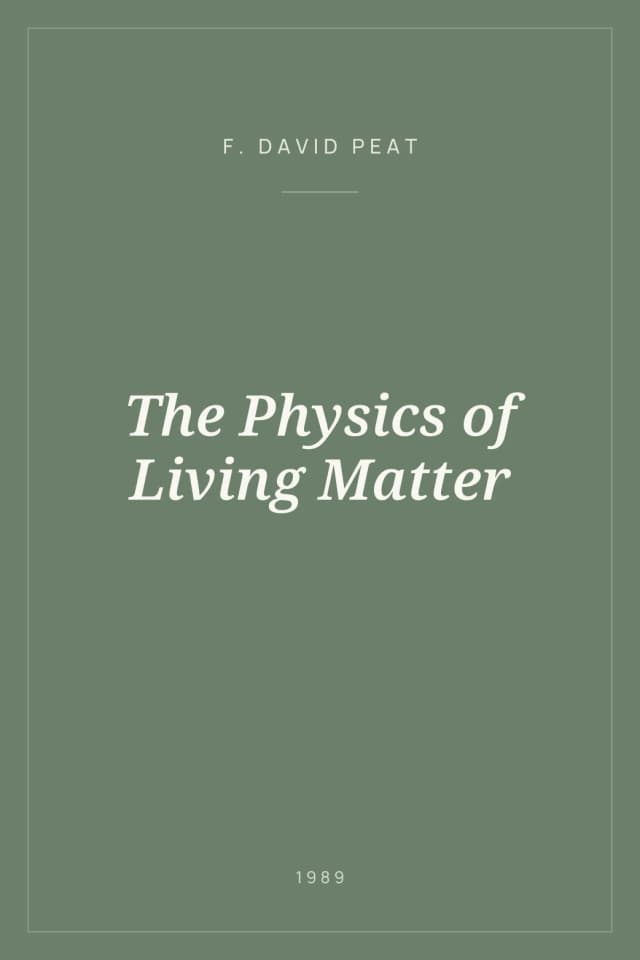 Portada de The Physics of Living Matter