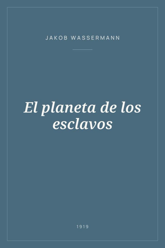 Portada de El planeta de los esclavos