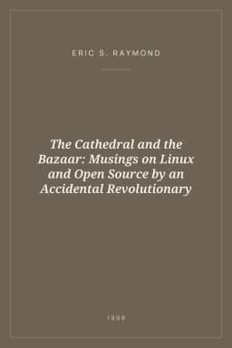 Portada de The Cathedral and the Bazaar: Musings on Linux and Open Source by an Accidental Revolutionary