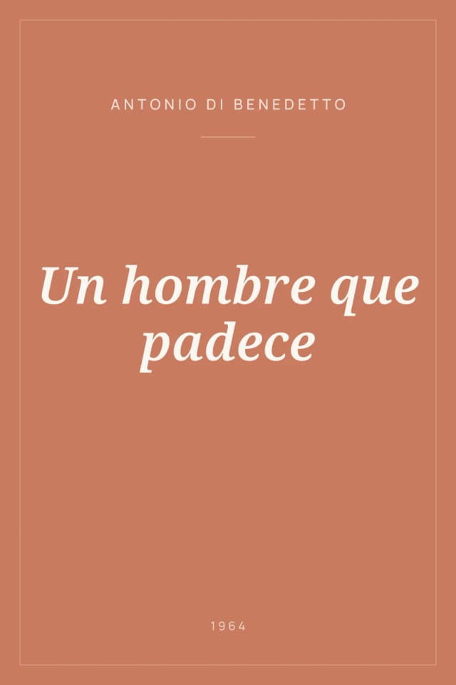 Portada de Un hombre que padece
