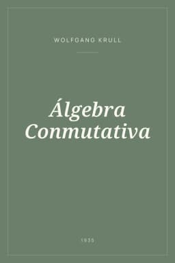 Portada de Álgebra Conmutativa