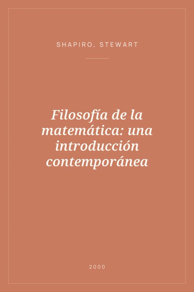 Portada de Filosofía de la matemática: una introducción contemporánea