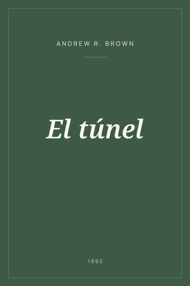 Portada de El túnel