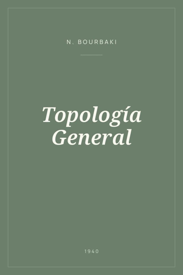 Portada de Topología General