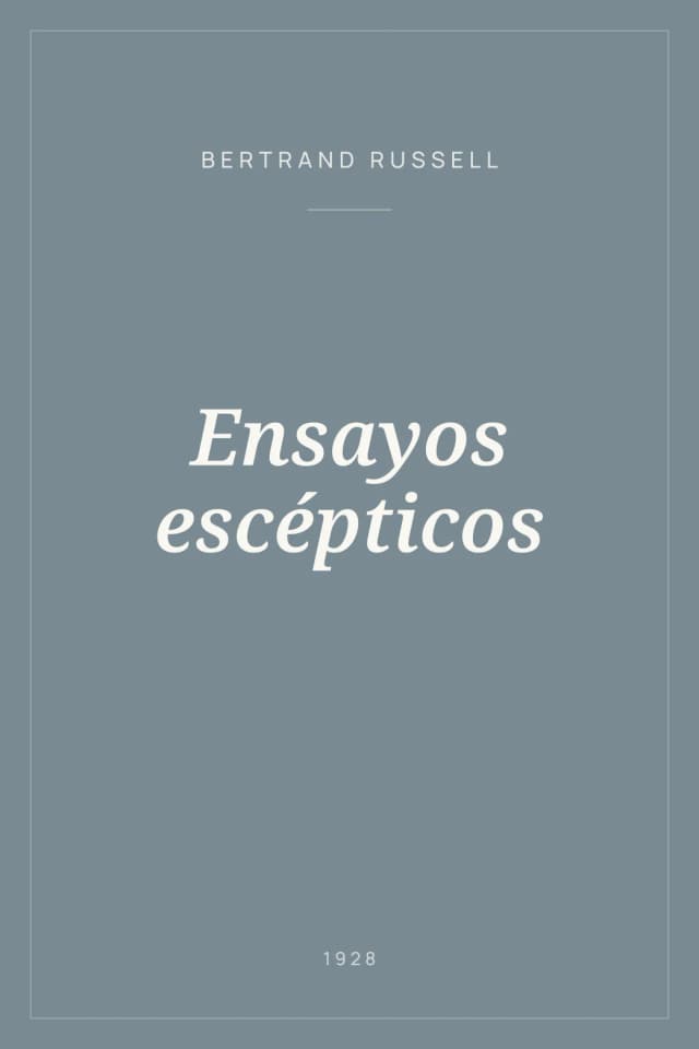 Portada de Ensayos escépticos