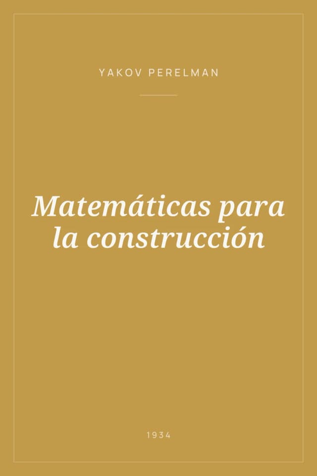 Portada de Matemáticas para la construcción