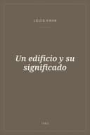 Portada de Un edificio y su significado
