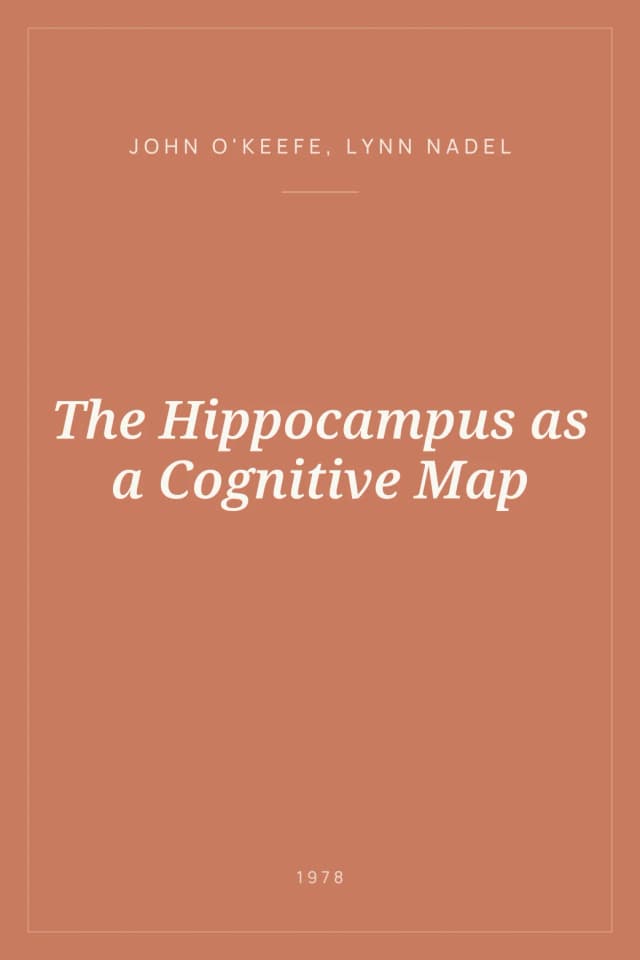 Portada de The Hippocampus as a Cognitive Map