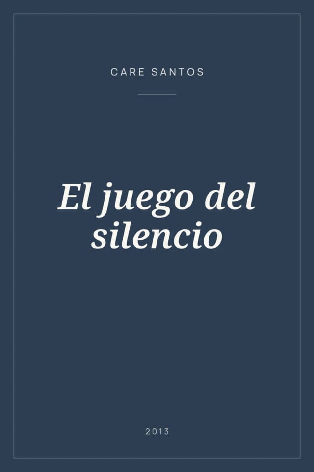 Portada de El juego del silencio