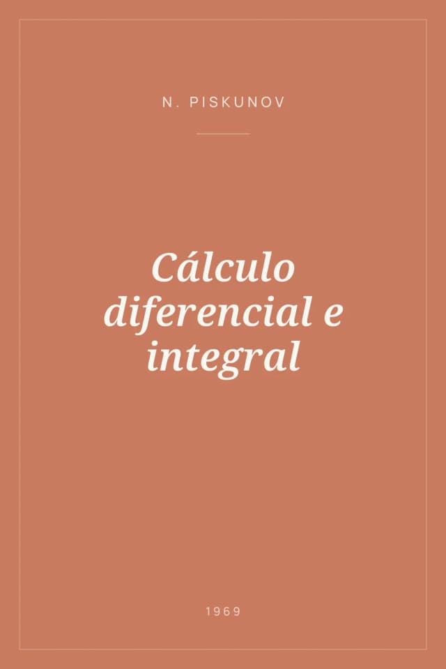 Portada de Cálculo diferencial e integral