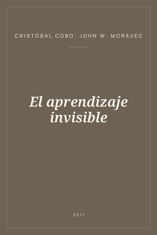 Portada de El aprendizaje invisible