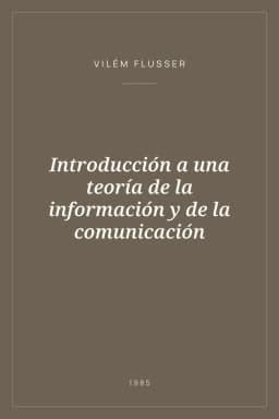 Portada de Introducción a una teoría de la información y de la comunicación