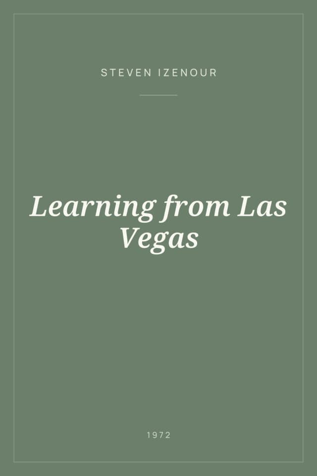 Portada de Learning from Las Vegas