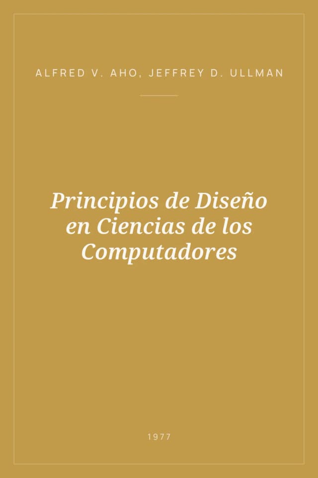 Portada de Principios de Diseño en Ciencias de los Computadores