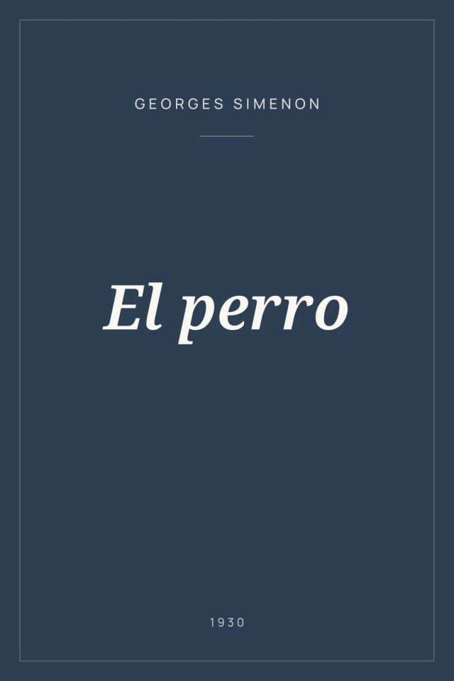 Portada de El perro