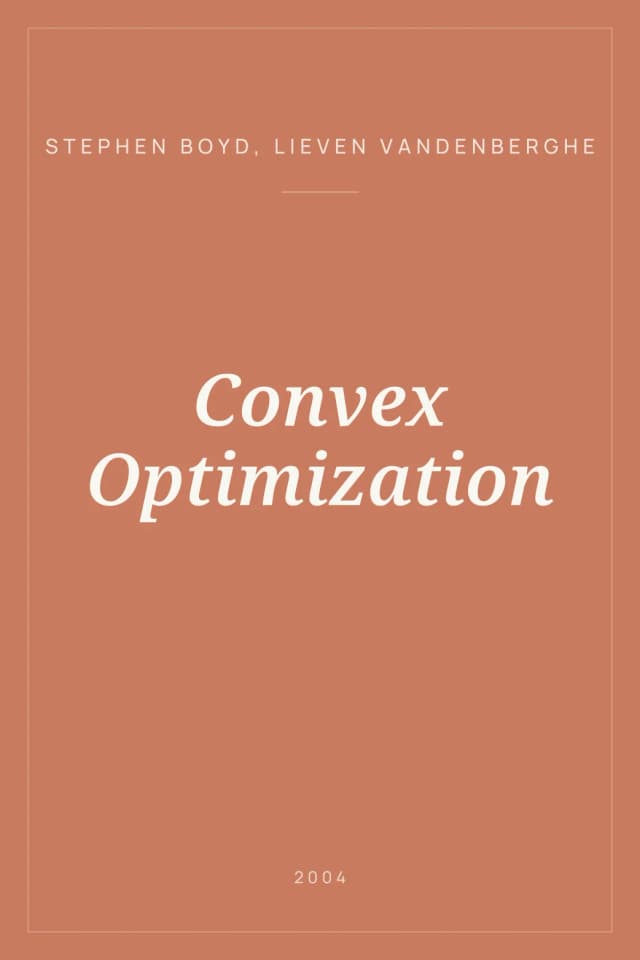 Portada de Convex Optimization
