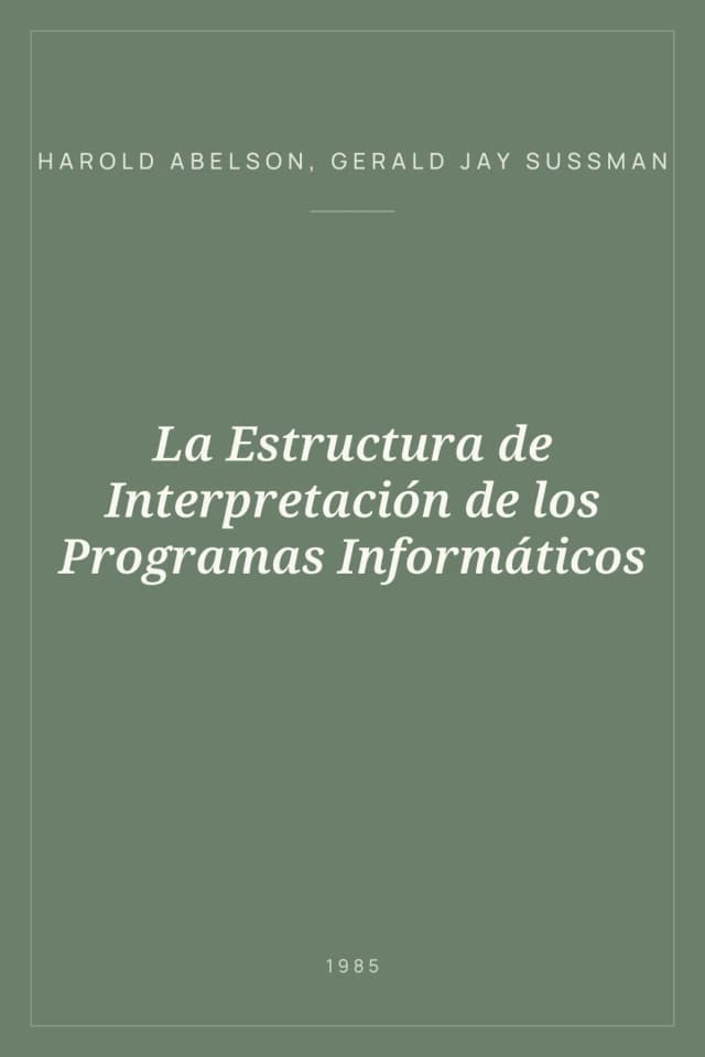 Portada de La Estructura de Interpretación de los Programas Informáticos