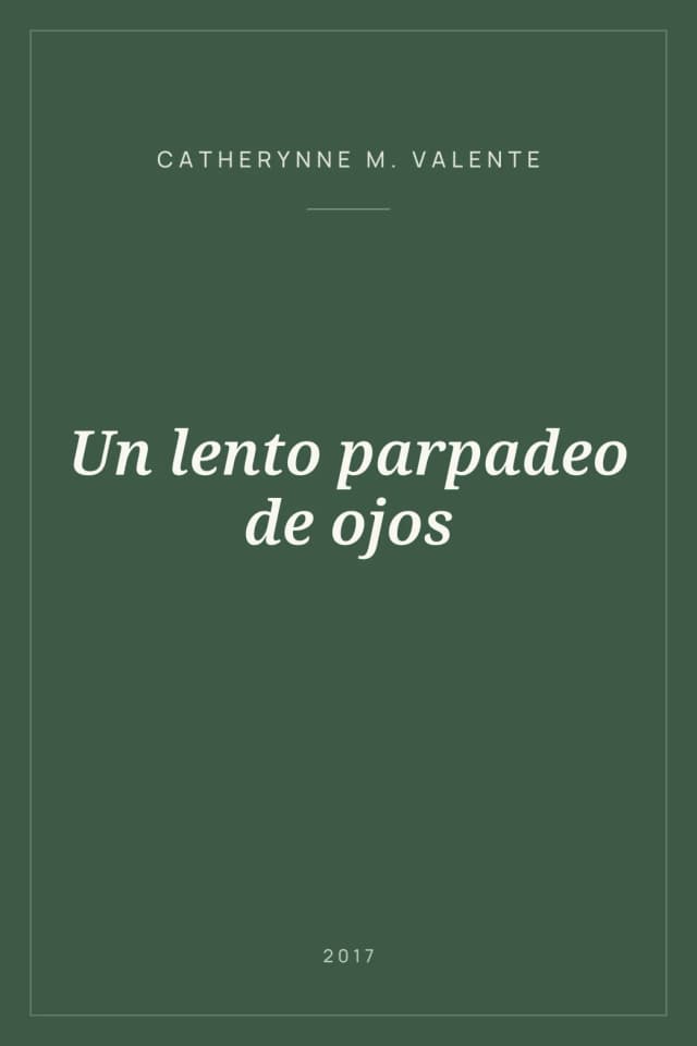 Portada de Un lento parpadeo de ojos