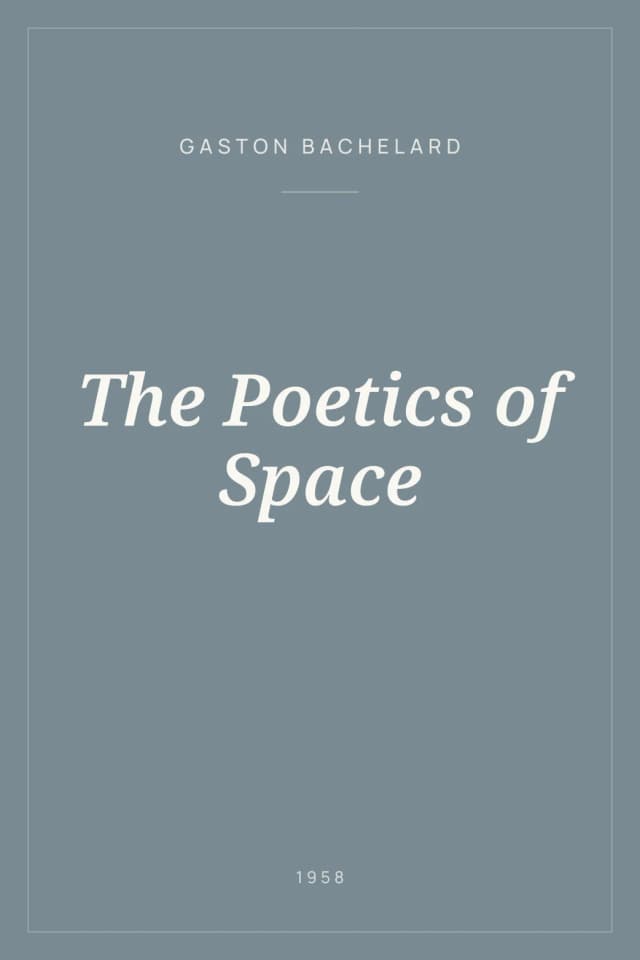 Portada de The Poetics of Space