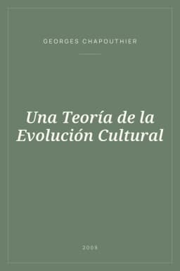 Portada de Una Teoría de la Evolución Cultural
