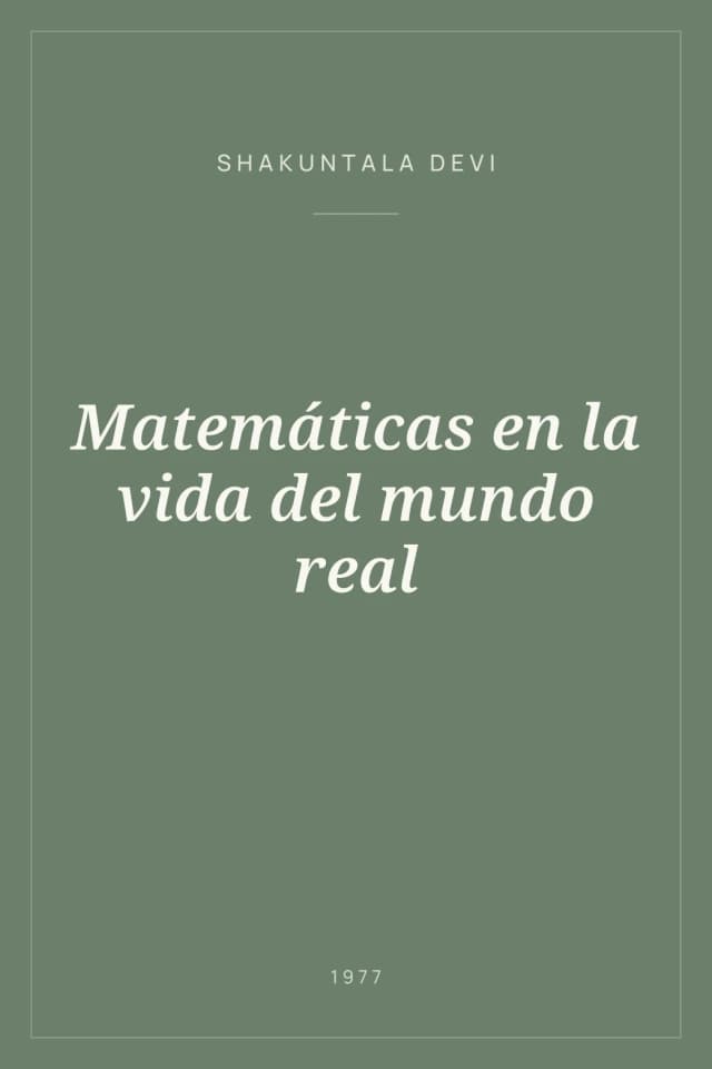 Portada de Matemáticas en la vida del mundo real
