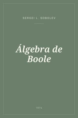 Portada de Álgebra de Boole
