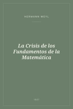 Portada de La Crisis de los Fundamentos de la Matemática