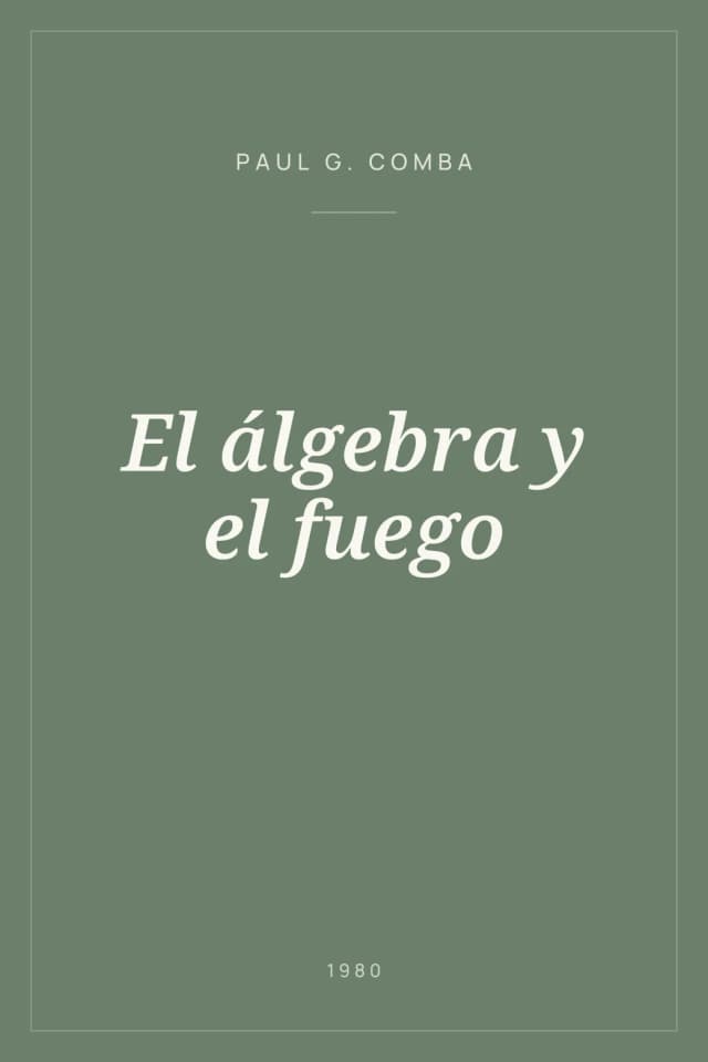 Portada de El álgebra y el fuego