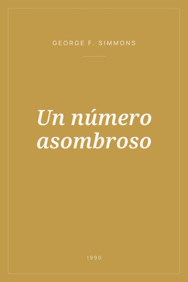 Portada de Un número asombroso